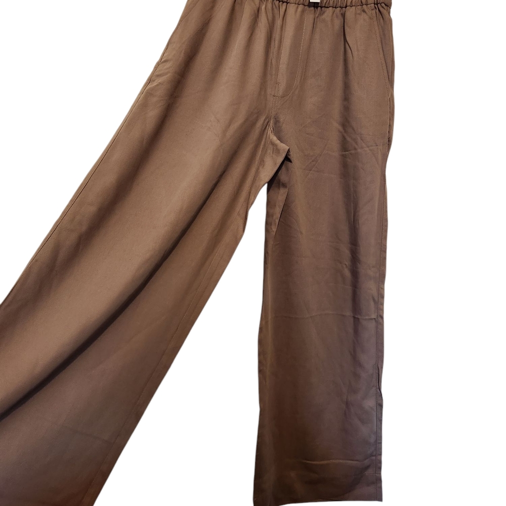 NWT Madewell Brown Wide-Leg Pants